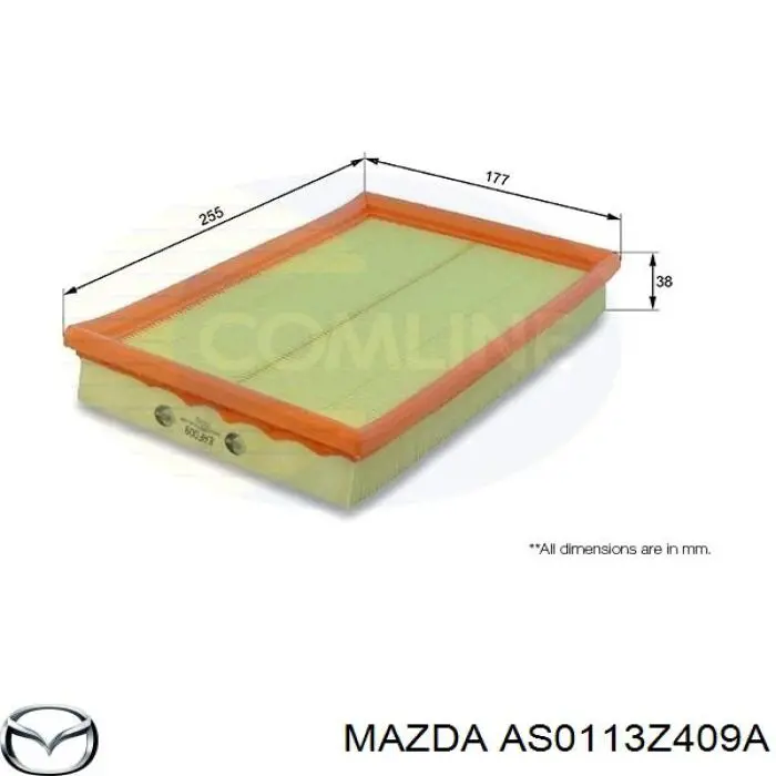 Купить AS0113Z409A Mazda Автомобильный фильтр воздуха