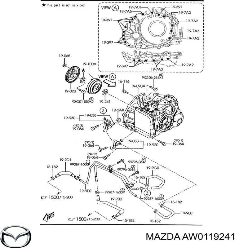 Сальник АКПП/КПП (входного/первичного вала) на Mazda CX-9 TB