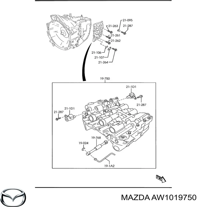  Mazda AW1019750 цена, от 141.08 USD