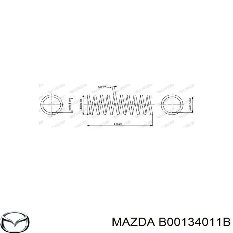  Передняя пружина Mazda 323 