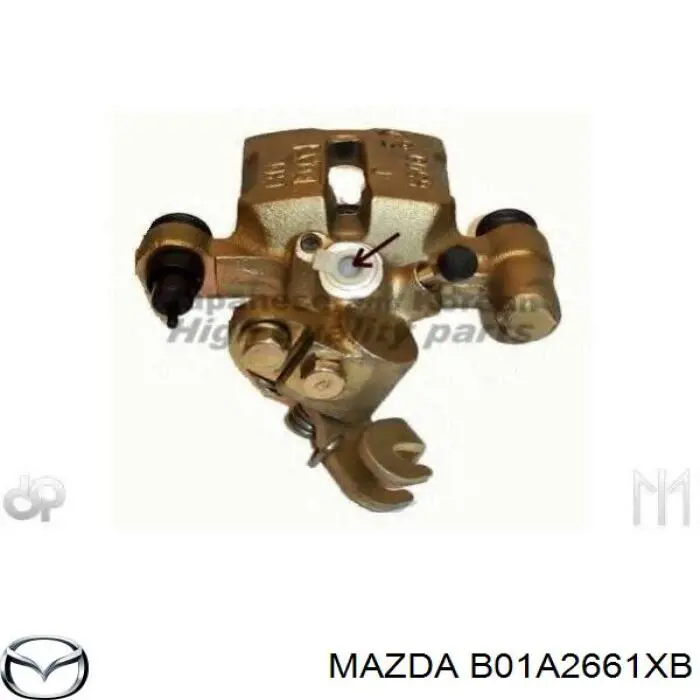 Суппорт тормозной задний левый B01A2661XB Mazda