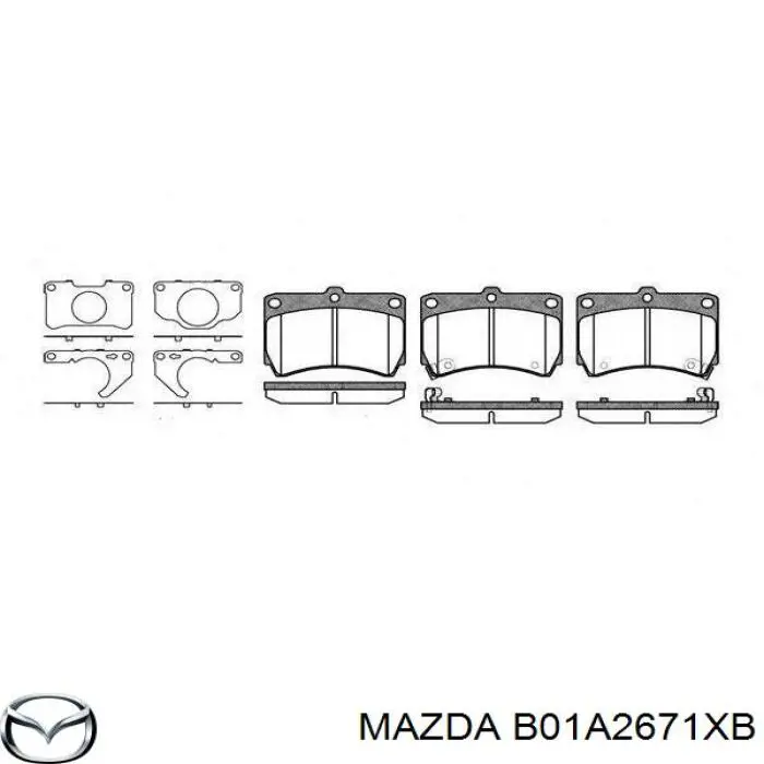 F1Z12698Z Mazda Суппорт тормозной задний правый