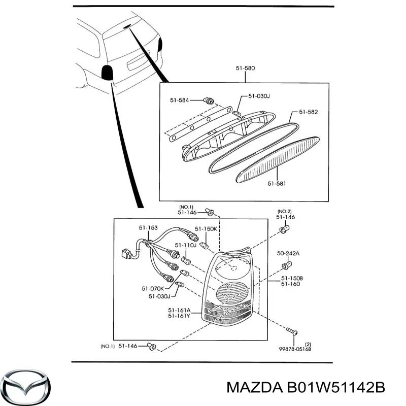 B01W51142B Mazda 