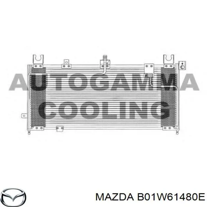 Конденсатор кондиционера Mazda B01W61480E цена, от 107.03 USD