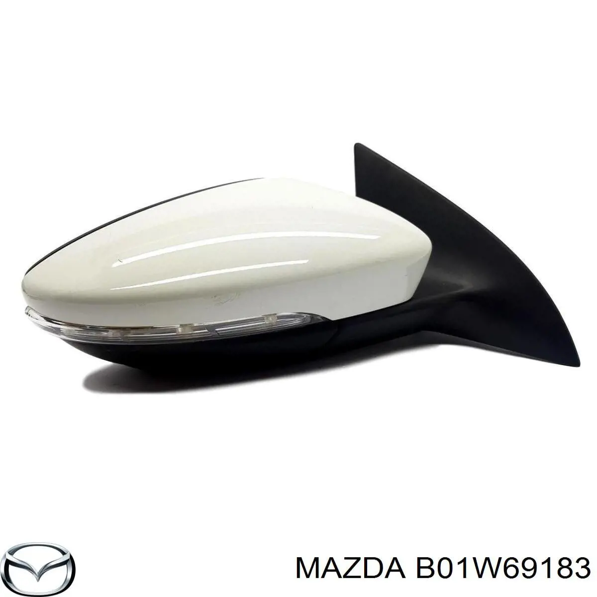 B01W69183 Mazda Зеркальный элемент левого зеркала заднего вида