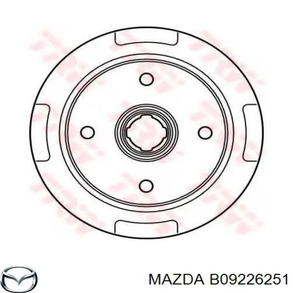 Барабан тормозной задний Mazda B09226251 цена, от 43.19 USD