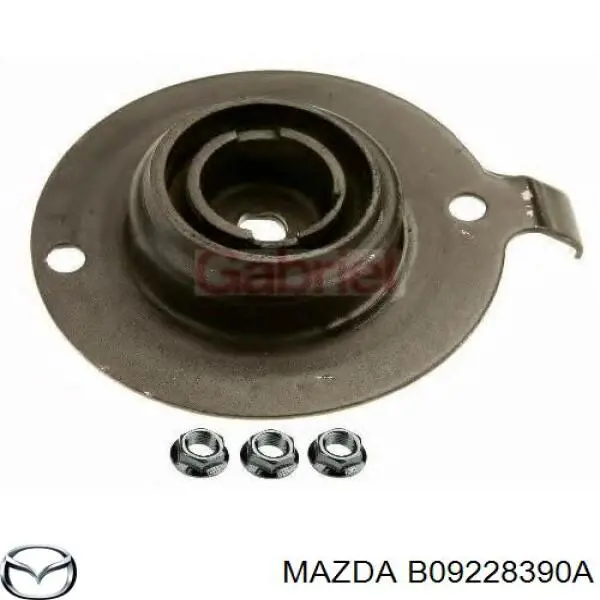 Soporte amortiguador trasero B09228390A Mazda