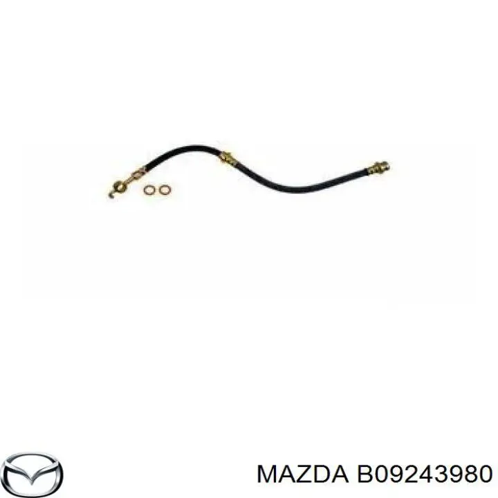 Купить B09243980 Mazda Шланг тормозной передний