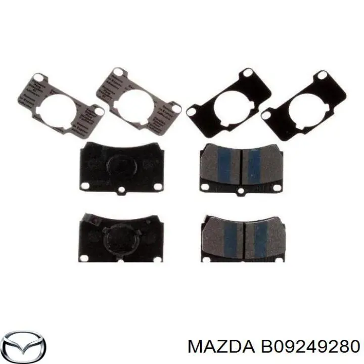 Передние тормозные колодки B09249280 Mazda