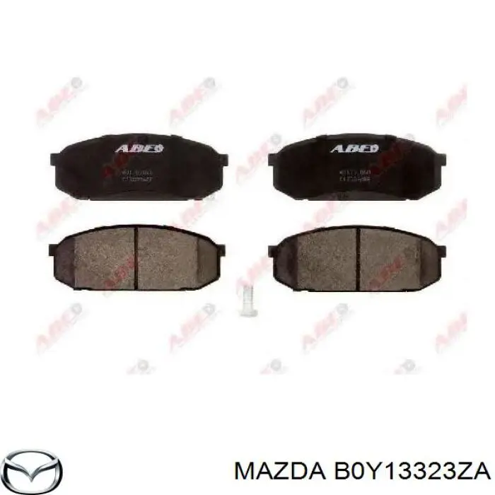 B0Y13323ZA Mazda колодки тормозные передние дисковые