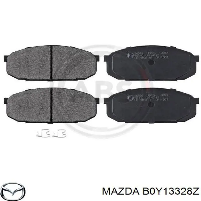 Купить B0Y13328Z Mazda Колодки тормозные