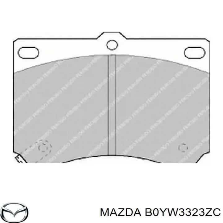 Тормозные колодки Mazda B0YW3323ZC