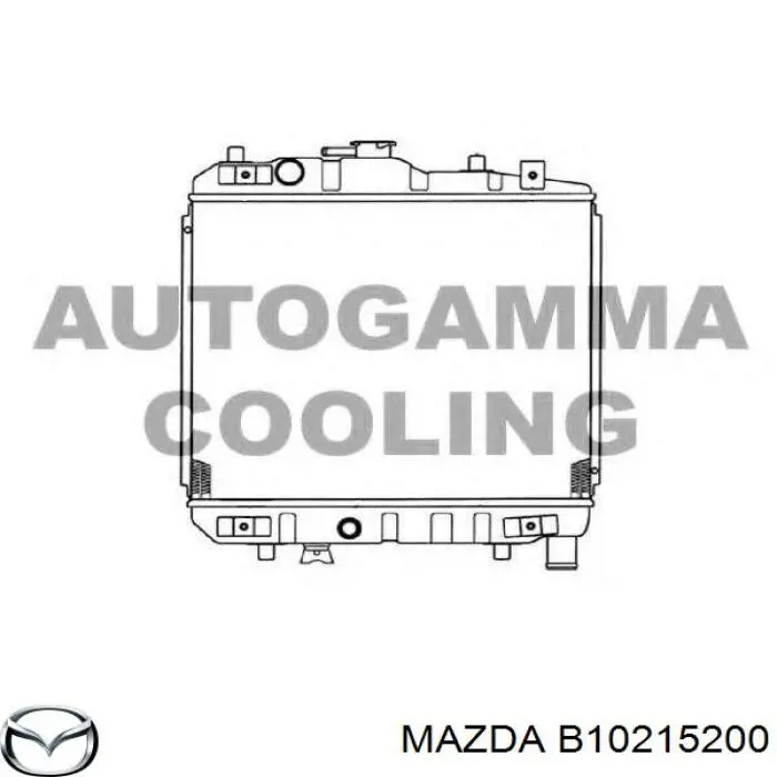 B10215200 Mazda радиатор