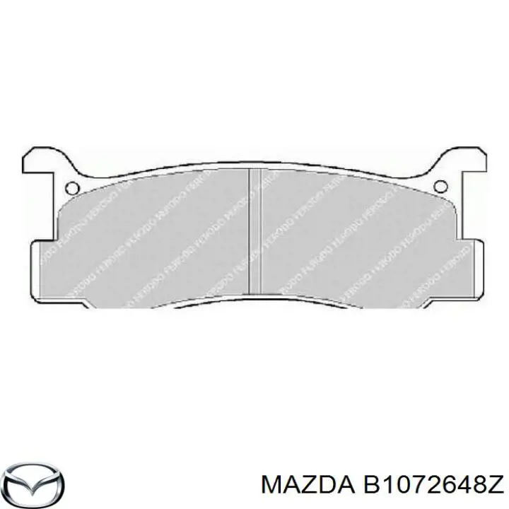 Задние тормозные колодки B1072648Z Mazda