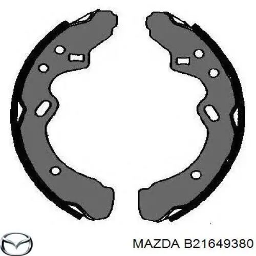Тормоза рабочие задние ножные и тормозные барабаны Mazda B21649380 цена, от 11.55 USD