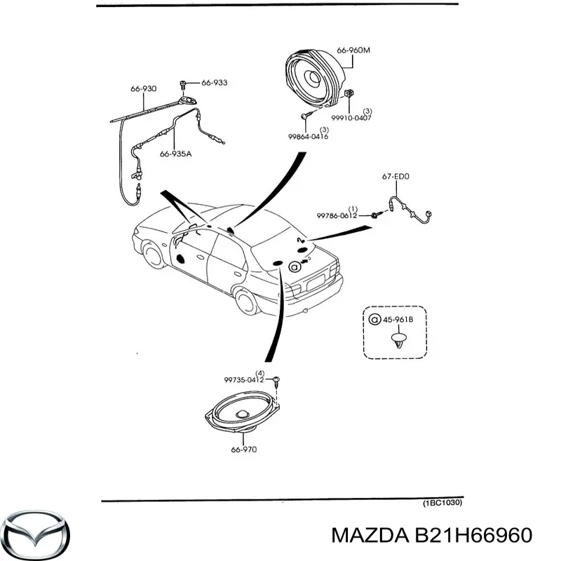 B21H66960 Mazda 