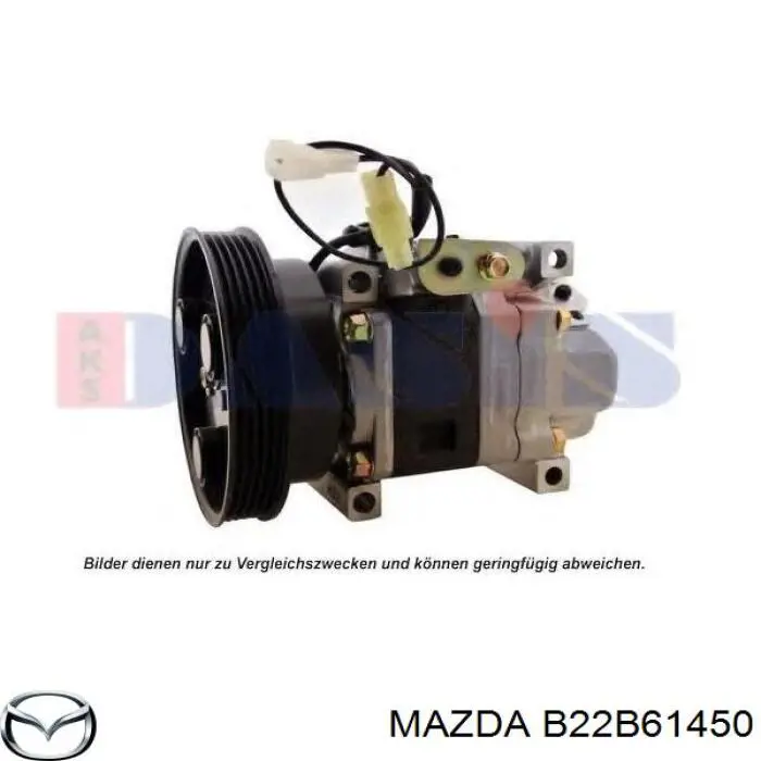 Компрессор кондиционера B22B61450 Mazda