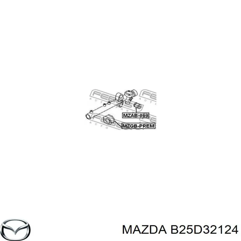 Втулка распорная Mazda B25D32124 цена, от 4.02 USD