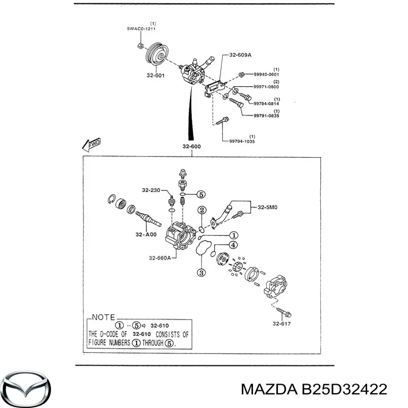  Mazda B25D32422 цена, от 7.09 USD