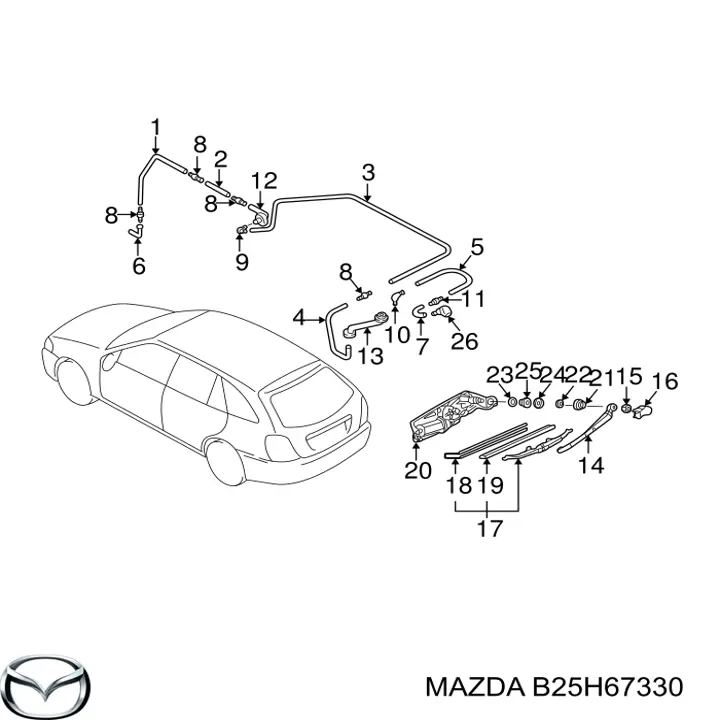  B25H67330 Mazda