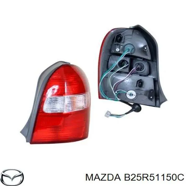 B25R51150C Mazda lanterna traseira direita