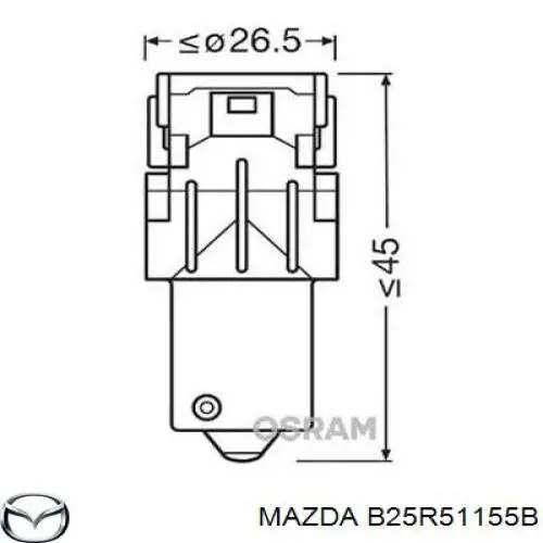 Задняя левая фара Mazda 323 F VI хэтчбек (BJ) (1998 - 2003) цена, от 62.44 USD