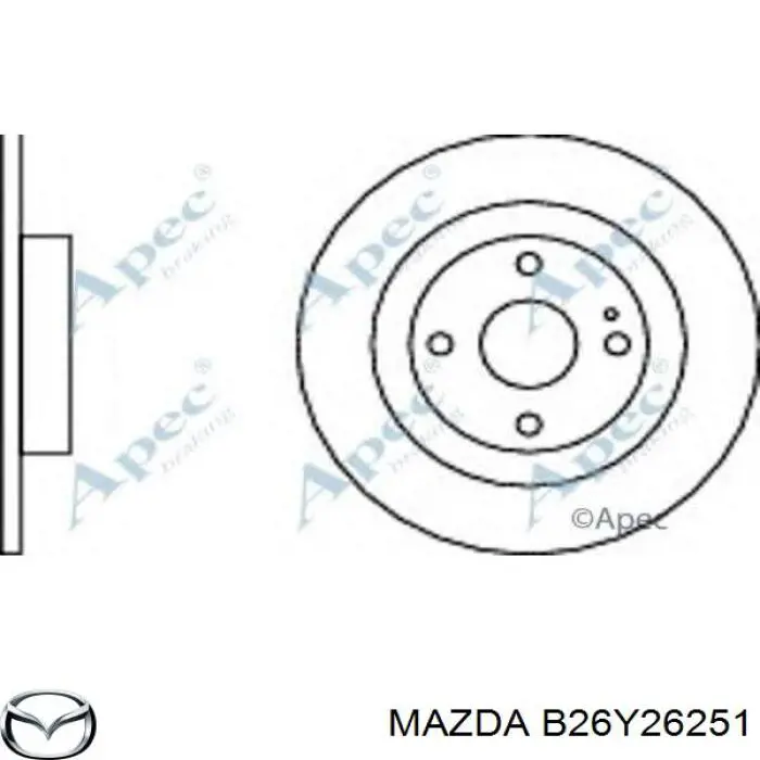 Задний тормозной диск Mazda B26Y26251 цена, от 25.85 USD