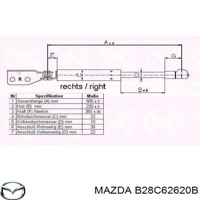 B28C62620B Mazda