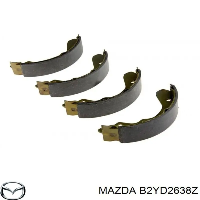 Задние барабанные колодки B2YD2638Z Mazda