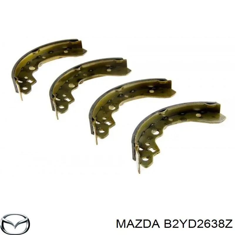 Купить B2YD2638Z Mazda Задние барабанные тормозные колодки