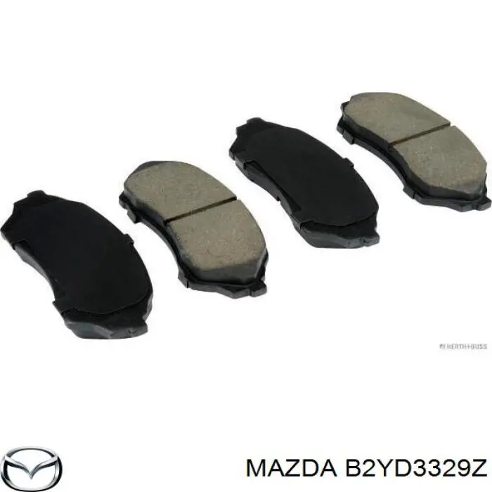 Передние тормозные колодки B2YD3329Z Mazda