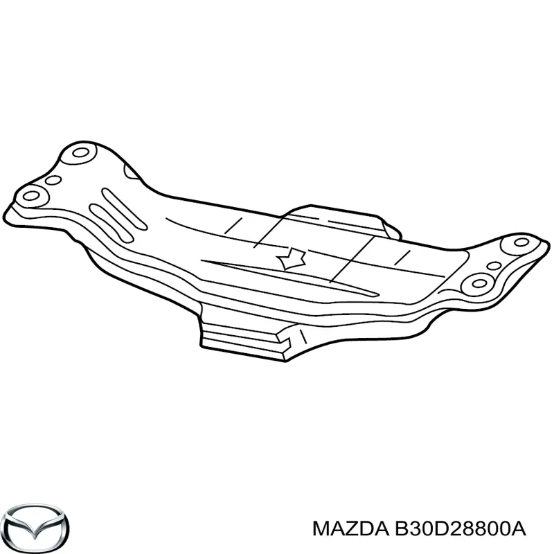  Балка задней подвески (подрамник) Mazda 323 