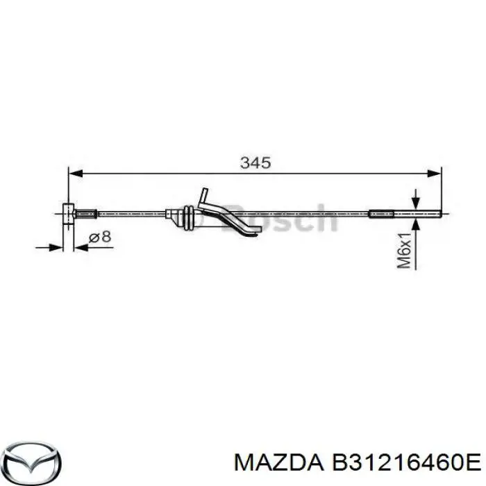 Диск сцепления B31216460E Mazda