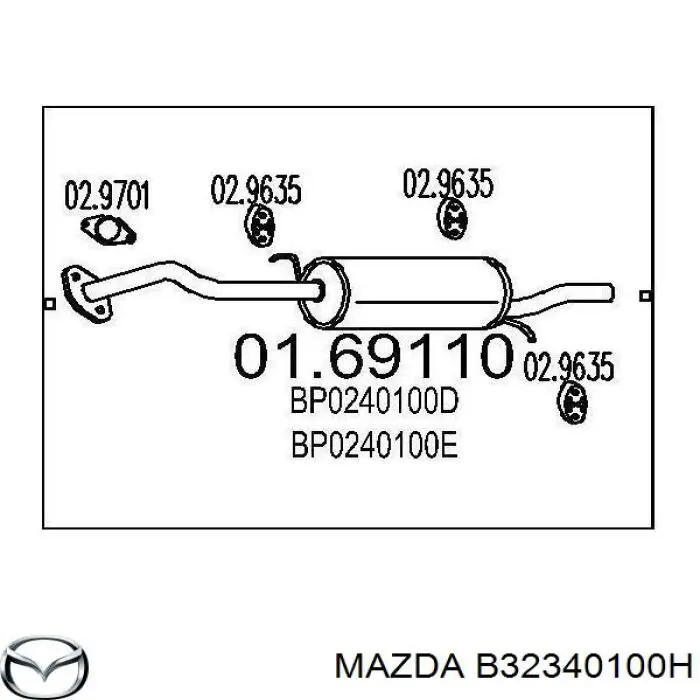  B32340100H Mazda