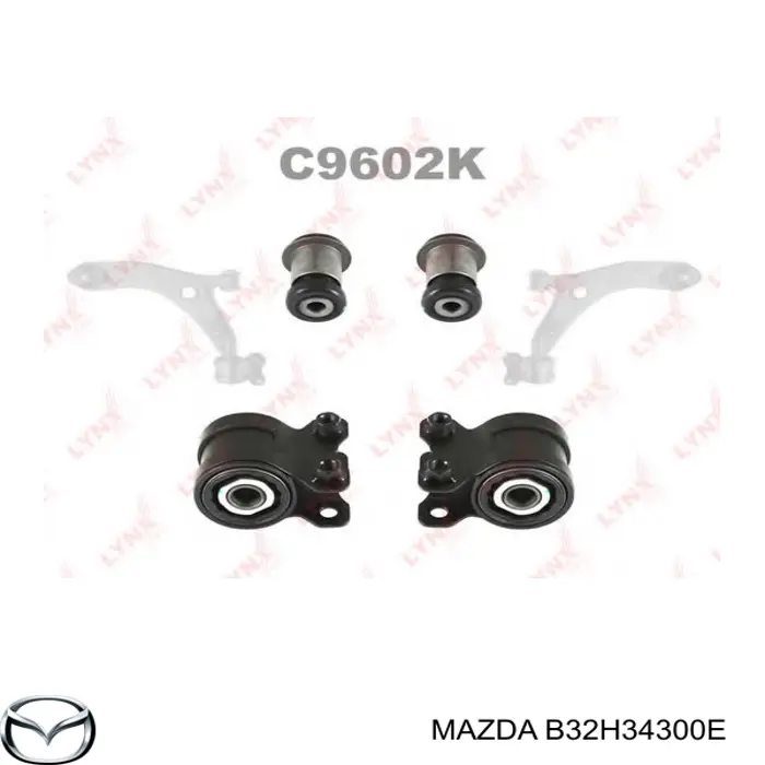 B32H34300E Mazda Рычаг передней подвески нижний, правый