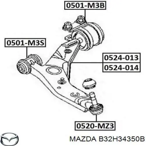 B32H34350B Mazda