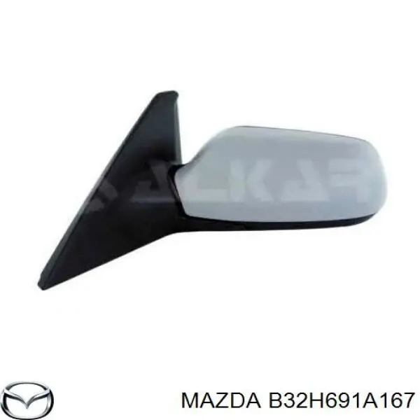 Купить B32H691A167 Mazda Накладка/крышка зеркала заднего вида, правая