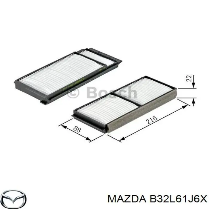 B32L61J6X Mazda фильтр салона
