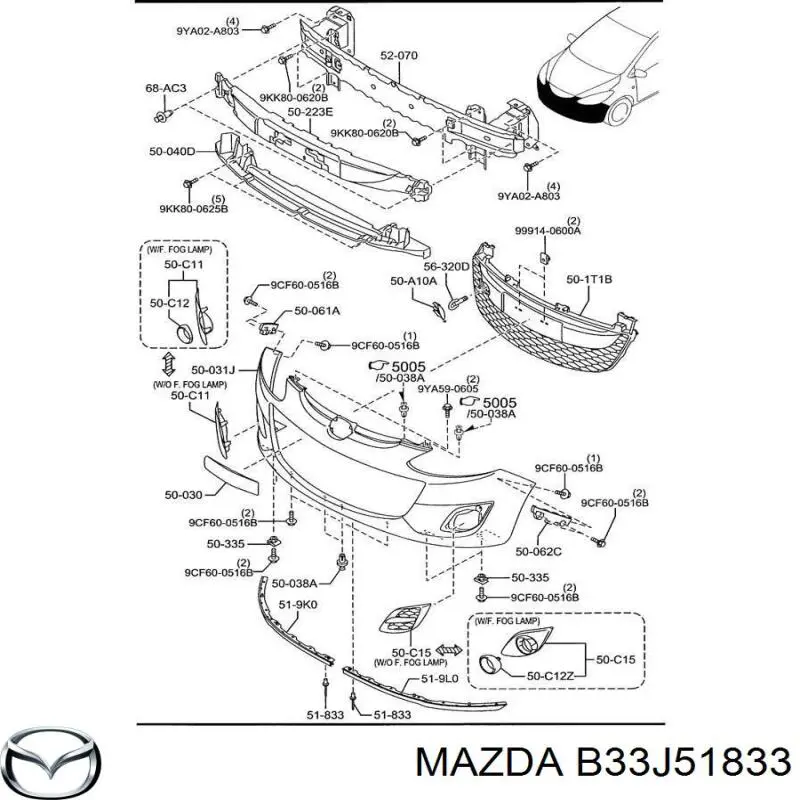 B33J51833 Mazda 