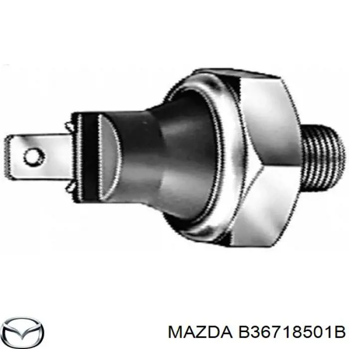 Indicador, presión del aceite B36718501B Mazda