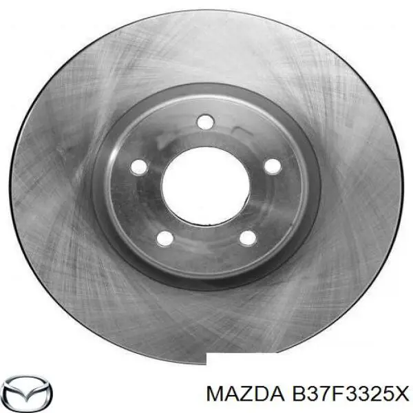 B37F3325X Mazda disco do freio dianteiro