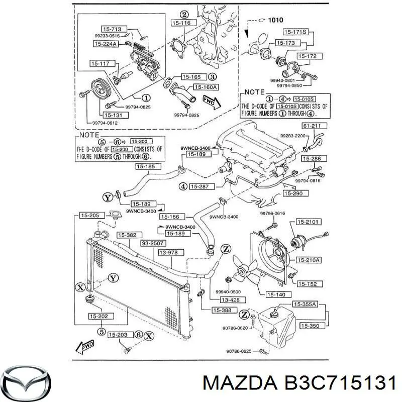  B3C715131 Mazda