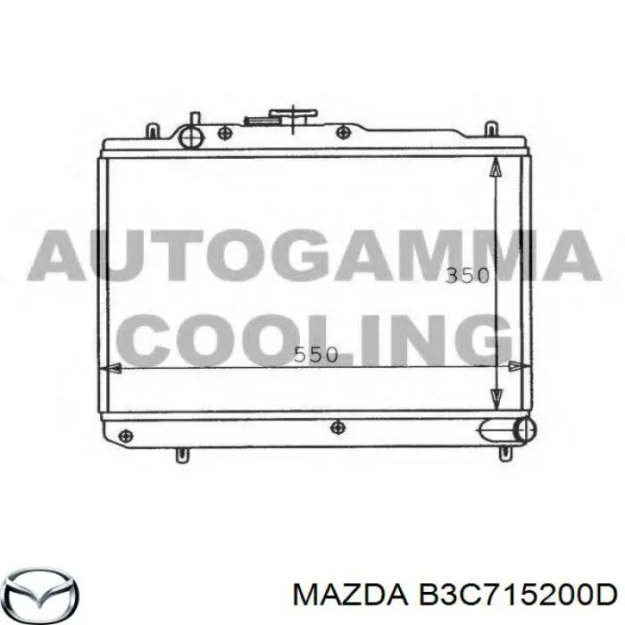 Радиатор B3C715200D Mazda