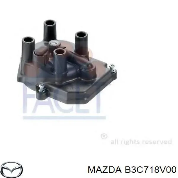 Крышка распределителя зажигания (трамблера) B3C718V00 Mazda