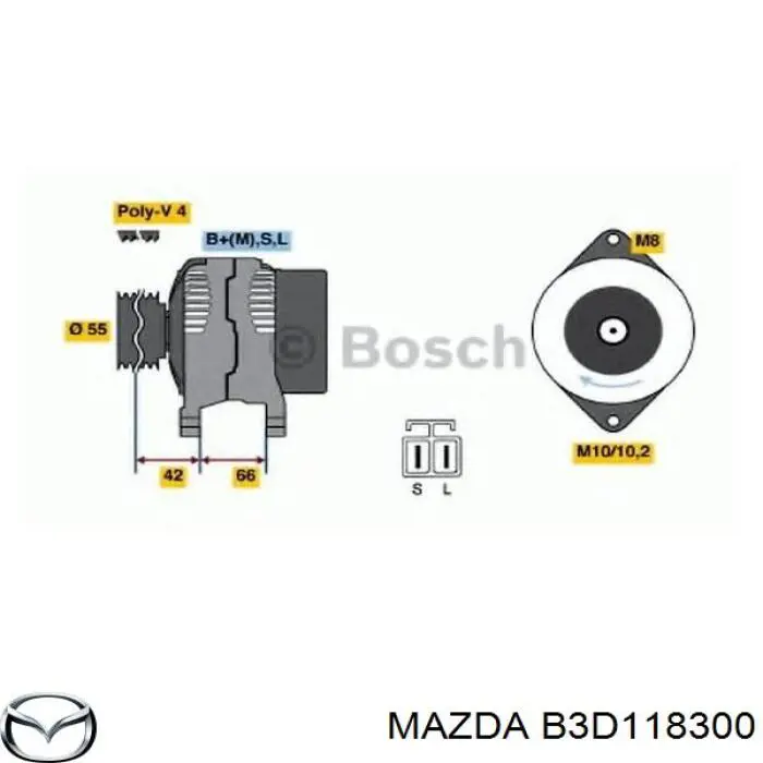 B3D118300 Mazda