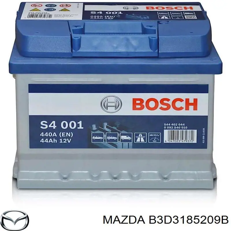 Купить B3D3185209B Mazda Батарея аккумуляторная