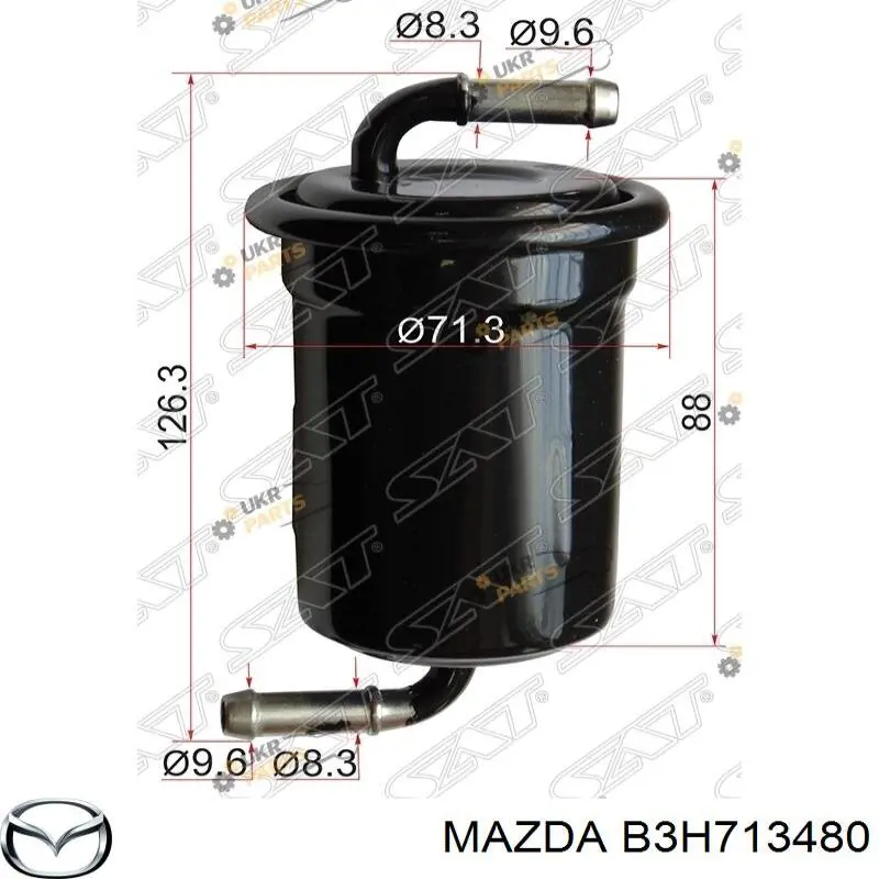 Купить B3H713480 Mazda Фильтр-отстойник топлива грубой очистки