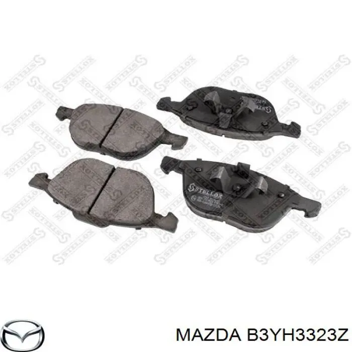 B3YH3323Z Mazda колодки тормозные передние дисковые