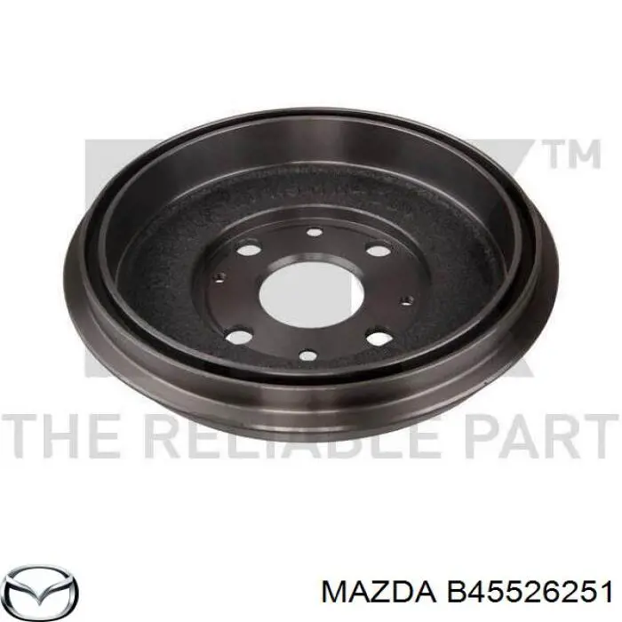 Купить B45526251 Mazda Тормозной барабан