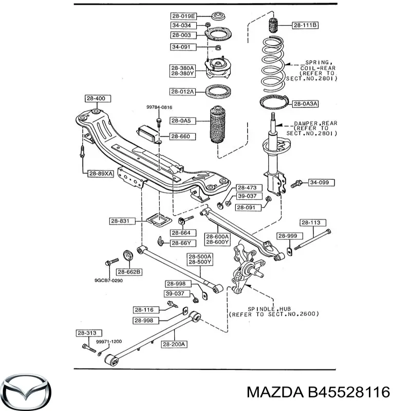 Купить B45528116 Mazda 